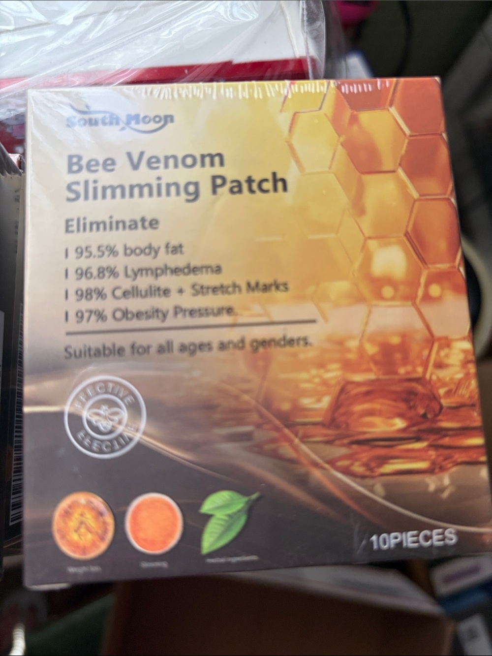 Bee Venom Slimming Patch – Honey Brown (10 Pieces)